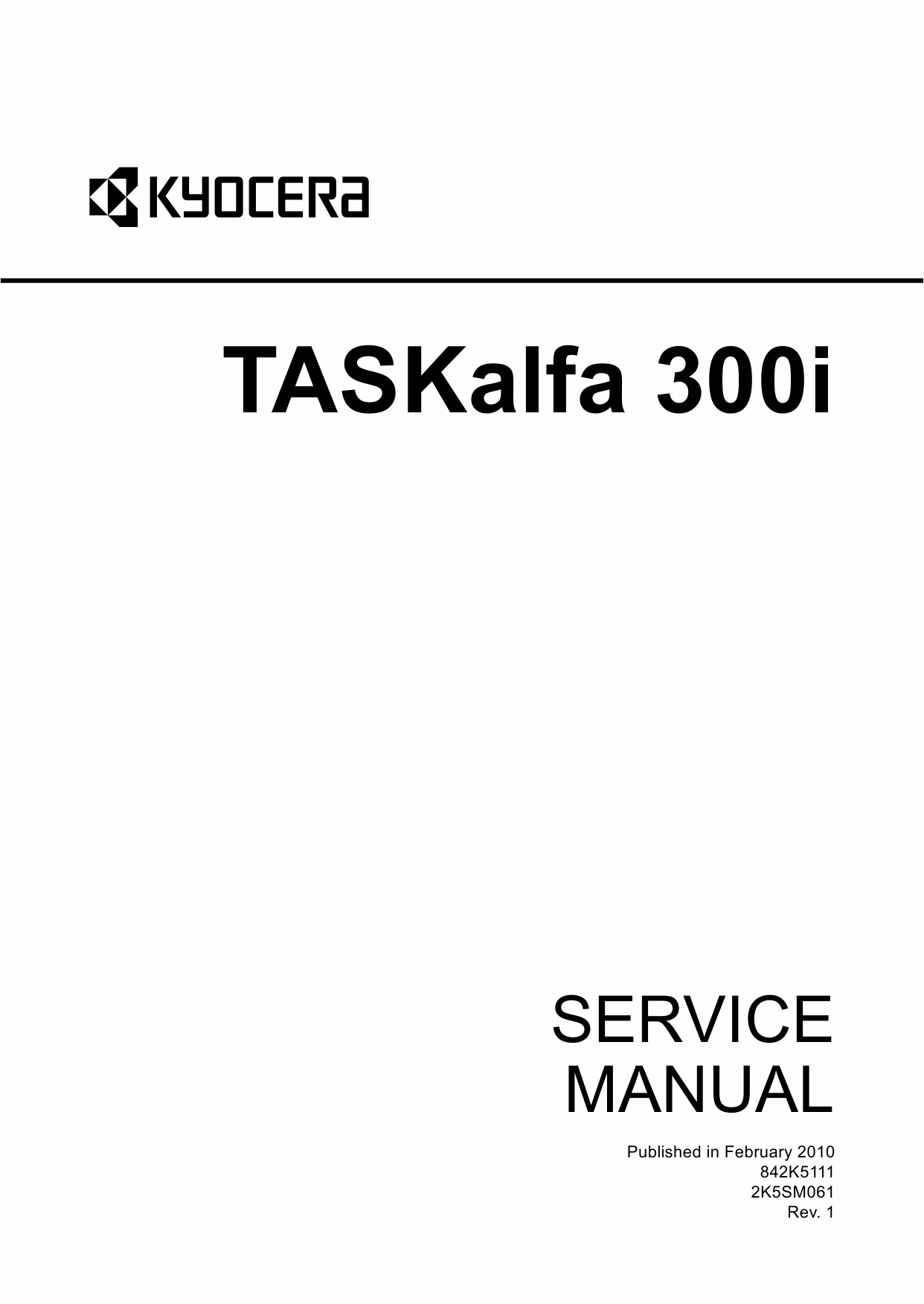 KYOCERA MFP TASKalfa-300i Service Manual-1
